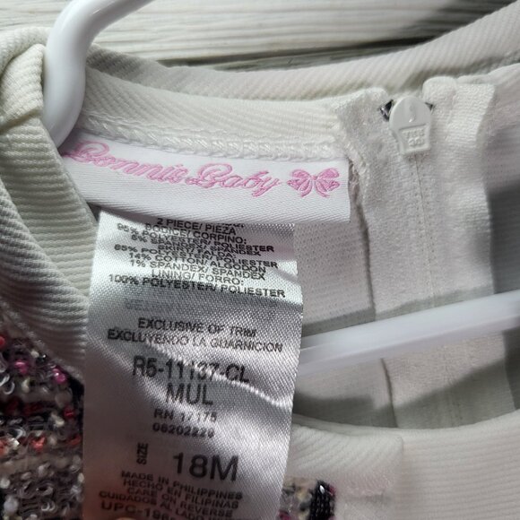 Bonnie Baby Dress Jacket Infant 18M Matching Set Tweed Boucle. Preppy. - Picture 3 of 8